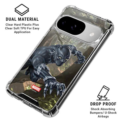 Marvel Black Panther In the Jungle Google Pixel 10 Clear Case